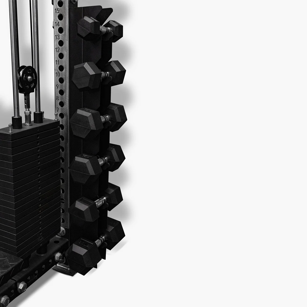 PRO SERIES Mounted Dumbbell Rack - Image 3