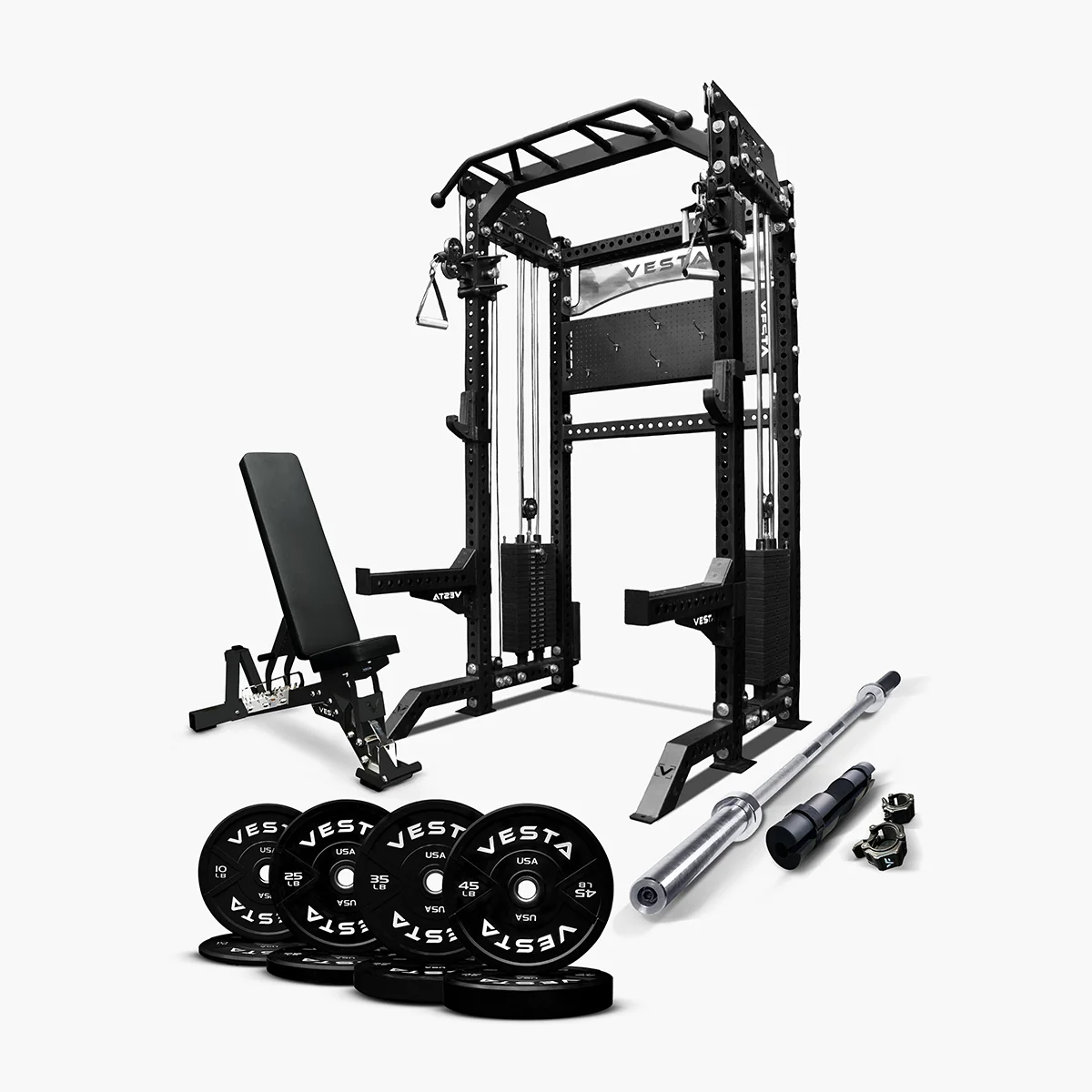 Ultimate Package I - PRO SERIES 2IN1 Ultimate Half Rack Functional Trainer Combo - Image 10