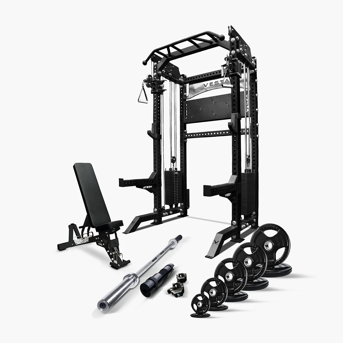 Ultimate Package I - PRO SERIES 2IN1 Ultimate Half Rack Functional Trainer Combo - Image 11
