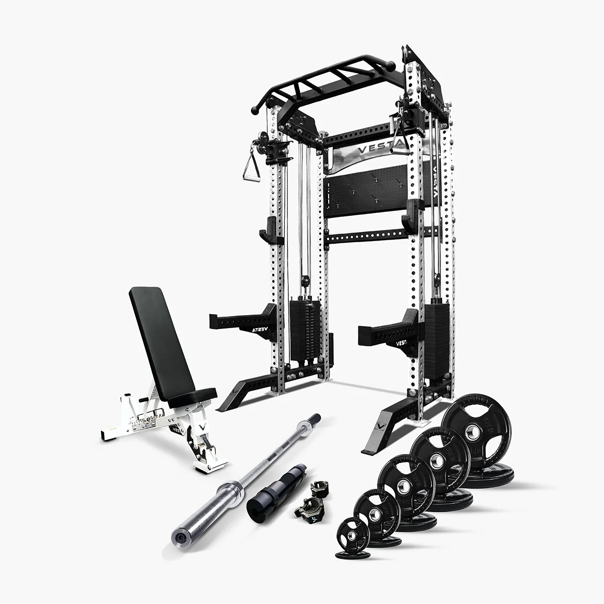 Ultimate Package I - PRO SERIES 2IN1 Ultimate Half Rack Functional Trainer Combo - Image 3
