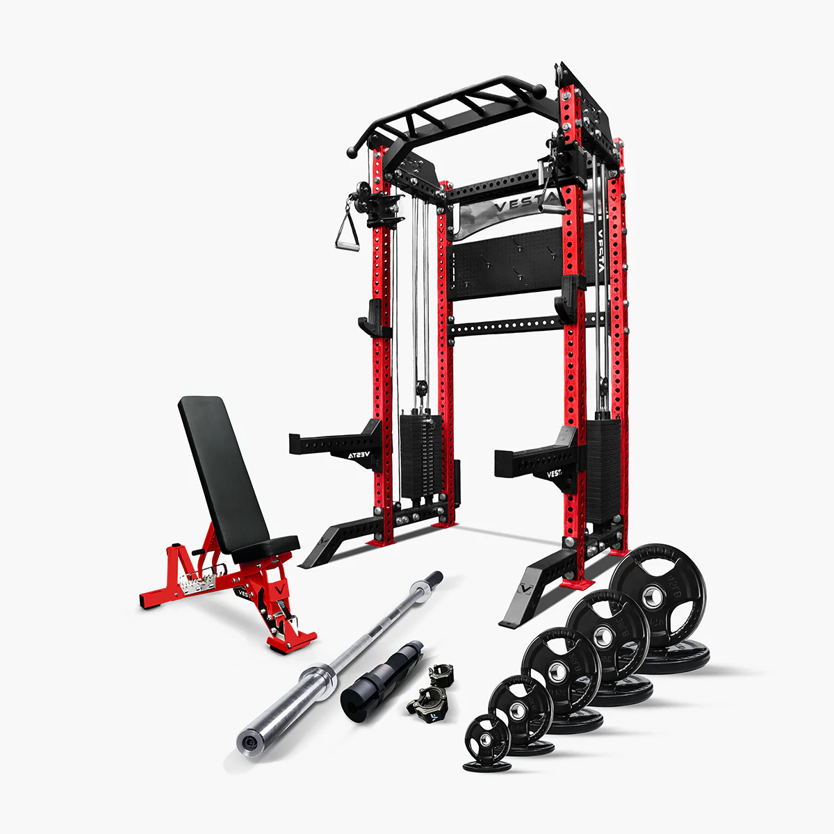 Ultimate Package I - PRO SERIES 2IN1 Ultimate Half Rack Functional Trainer Combo - Image 6
