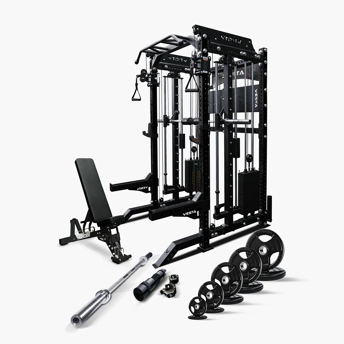 Ultimate Package II - PRO SERIES 3IN1 Ultimate Rack With Smith Machine - Image 5